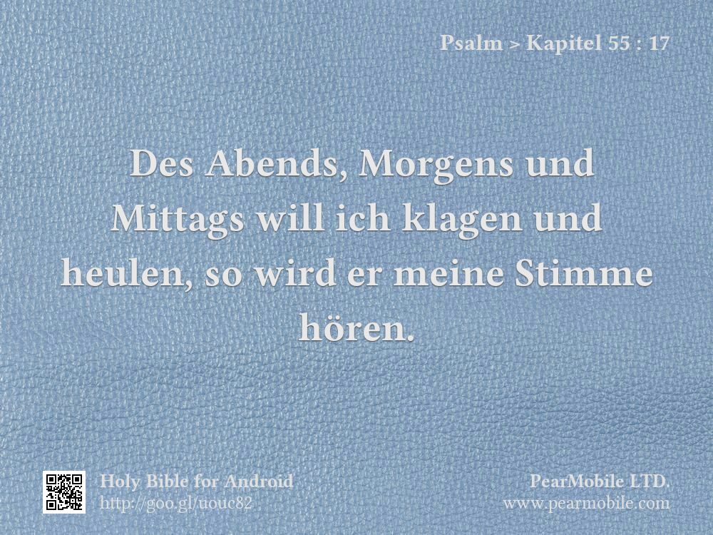 Psalm, Kapitel 55:17